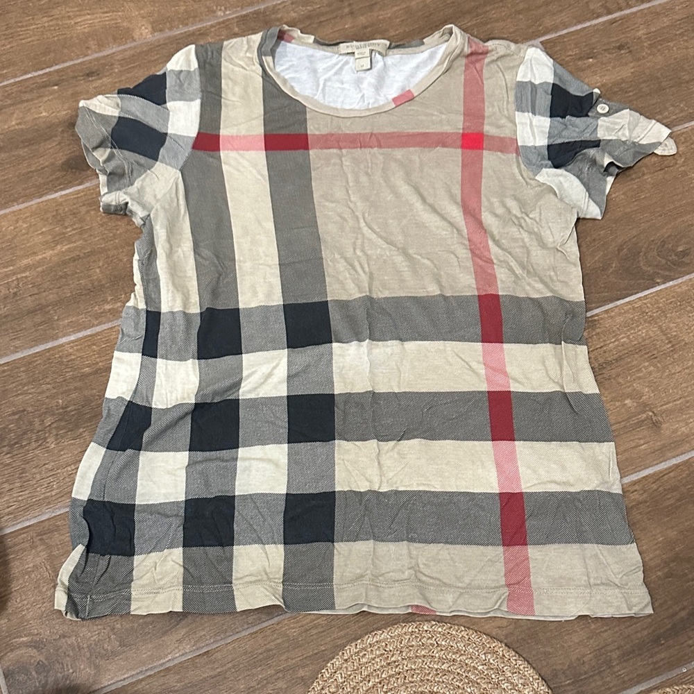 Burberry Plaid Short Sleeve Shirt